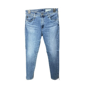 AG Adriano Goldschmied High-Rise Stevie Ankle Straight Leg Jeans